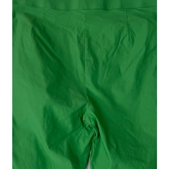 Rafaella Womens Size 14 Green Cropped Pants Viscose Stretch Blend - Picture 8 of 9